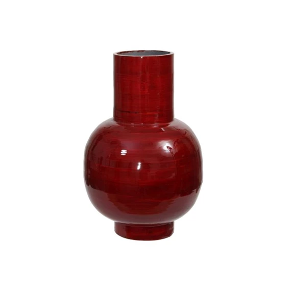 Váza, gömbölyű 10x30 cm