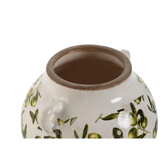 Váza levél mintás 21x20x16 cm