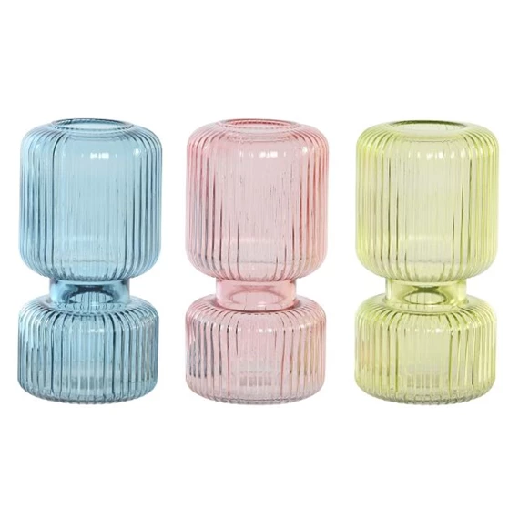 Váza 13x13x26 cm 3 féle