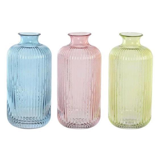 Váza 9x9x21 cm 3 féle