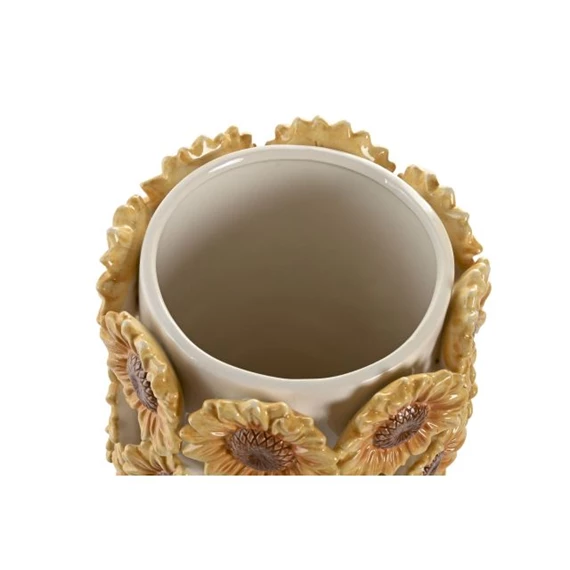 Váza virágokkal 19x19x30 cm