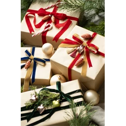 Velúr szalag 25 mm x 10 m piros