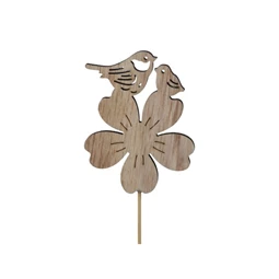 Virág madárral, betűzős 6x7,5 cm S/16