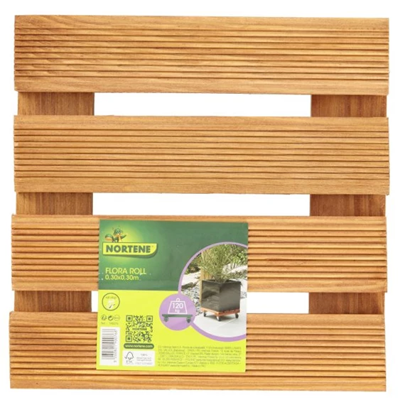 Virágalátét gurulós 30x30 cm