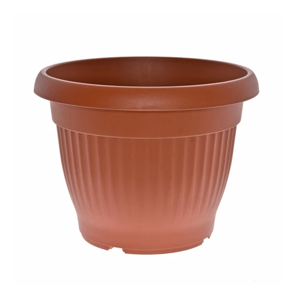 Virágcserép Campana bordázott, kerek 20x9x11 cm