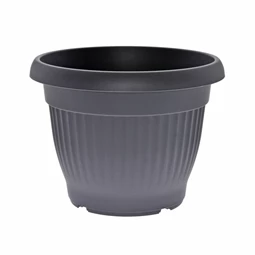 Virágcserép Campana bordázott, kerek 30x15x18 cm