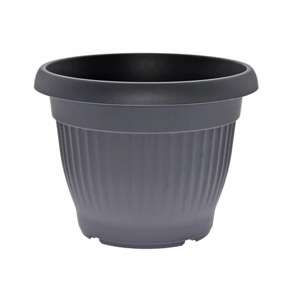 Virágcserép Campana bordázott, kerek 30x15x18 cm