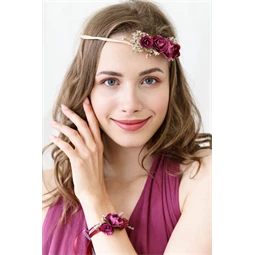 Virágkorona mélyvörös 18 cm