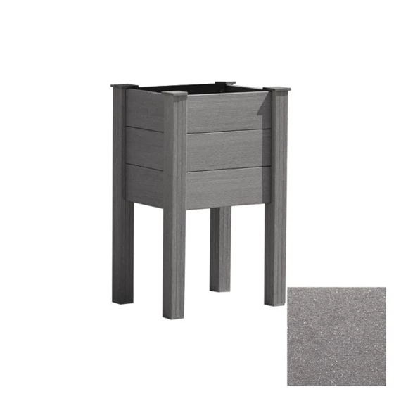 IRGA virágláda lábakkal, fa hatású 40x40x77 cm