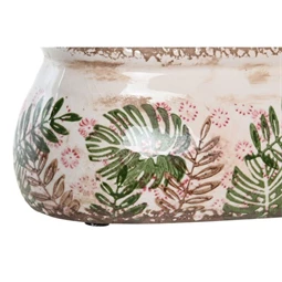 Virágtartó leveles 23x10x9 cm