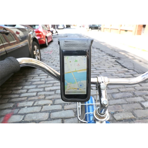 Víz- és időjárásálló telefontartó kerékpárra
