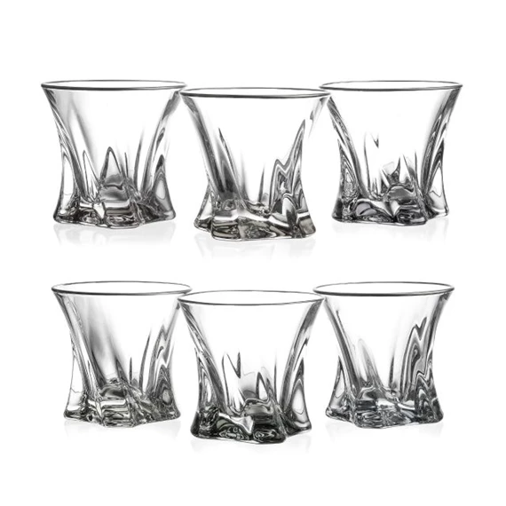 Whisky szett COOPER ezüst szegéllyel 25 cm S/7