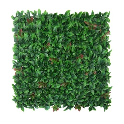 Zöldfal vörös babérlevelekkel 1x1 m