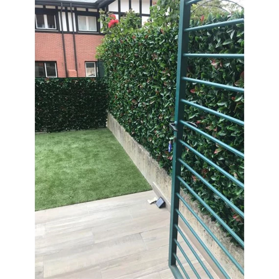 Zöldfal vörös babérlevelekkel 1x1 m